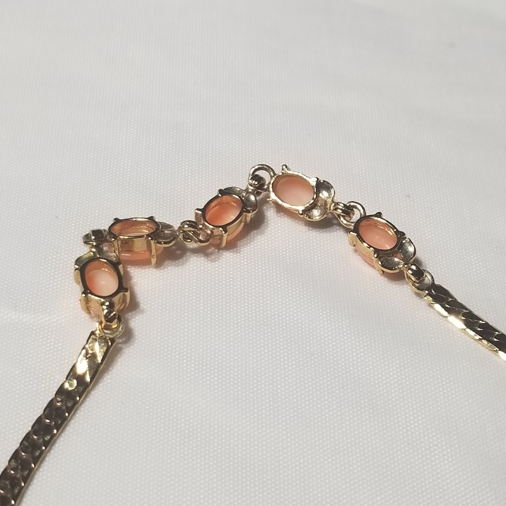 ANGEL SKIN CORAL COLOR GOLD PLATED - Picture 9 of 10
